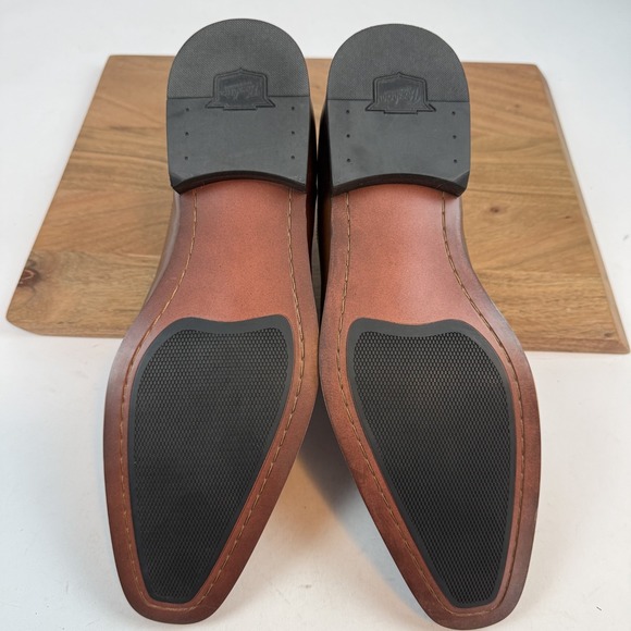 New Mens Florsheim Francisco Brown Leather Cap Toe Oxford Dress Shoes Size 13 E3